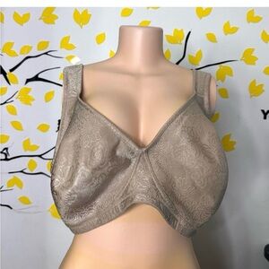 Deyllo Full Coverage Comfort Wire Free Minimizer Bra NonPadded Size 42DDD Toffee